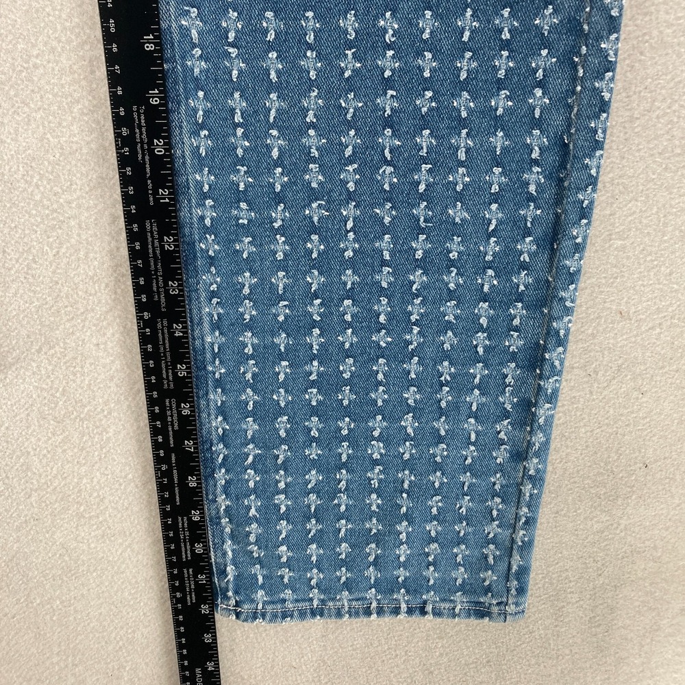 PacSun 90's Boyfriend Jeans Women's 27 Blue Distressed Denim Straight Leg Y2K - Picture 10 of 14